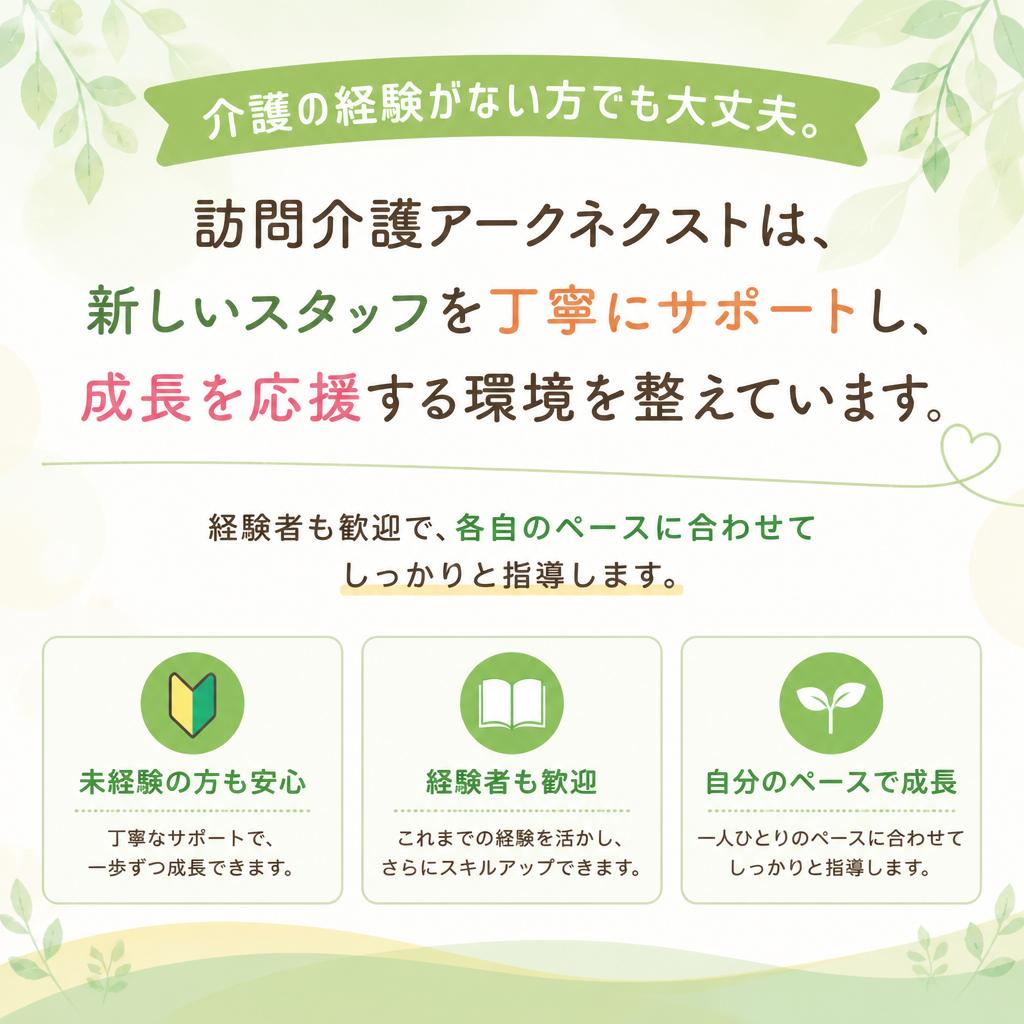 未経験の方も安心のサポート体制