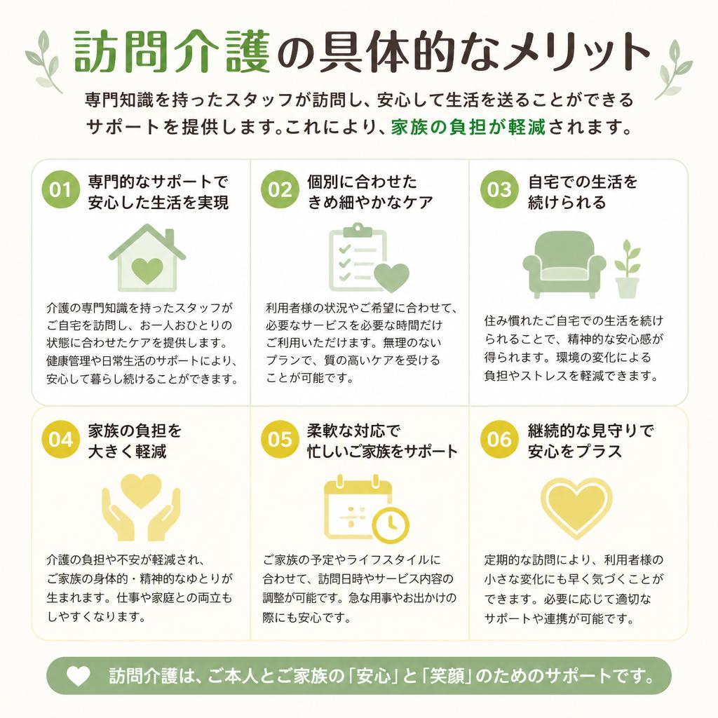 訪問介護のメリットとは？