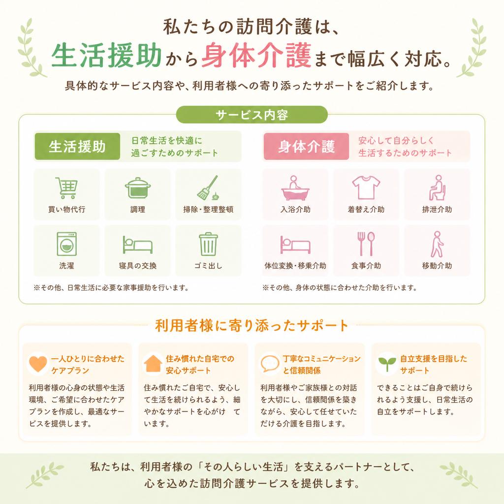 訪問介護サービスの特徴