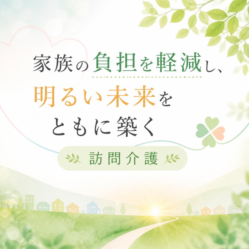 家族の負担を軽減し、明るい未来をともに築く訪問介護