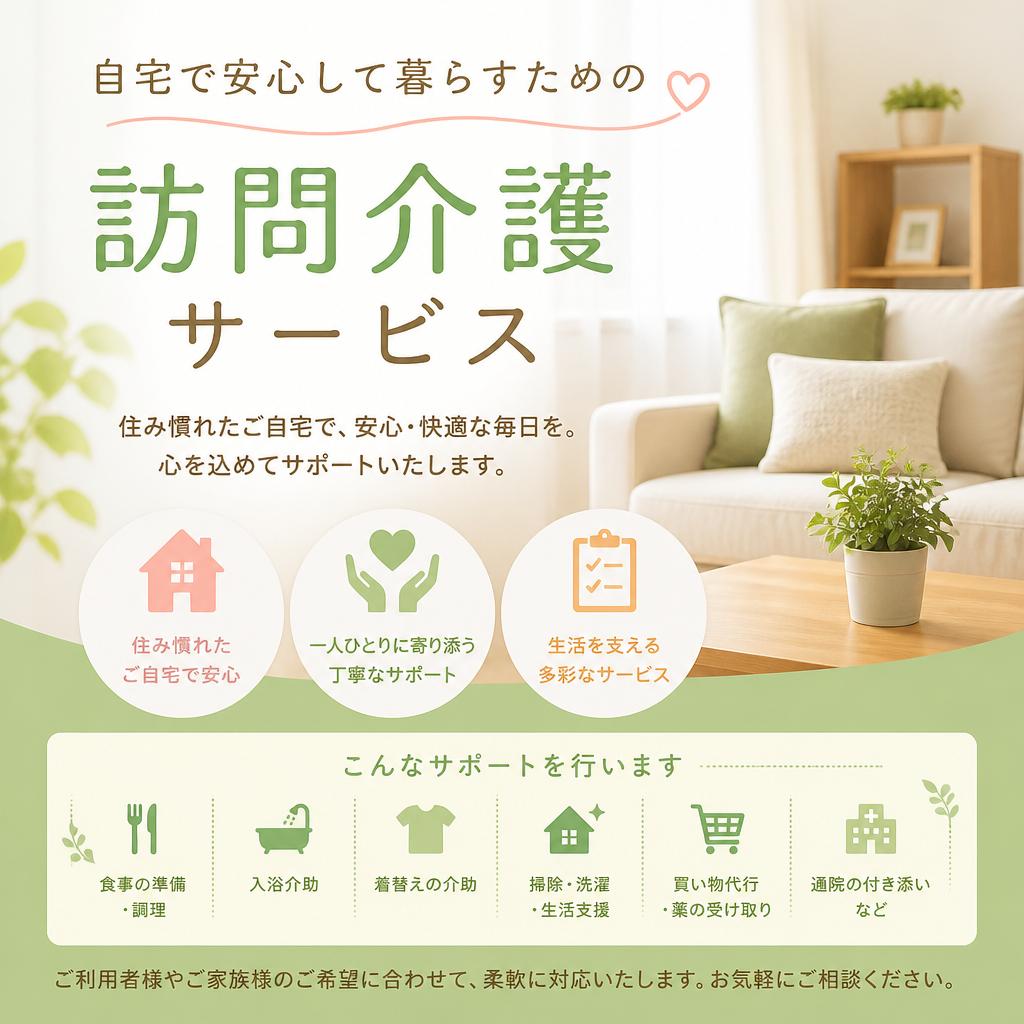 自宅で安心して暮らすための訪問介護サービス