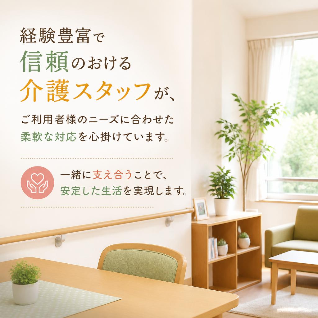信頼できる介護スタッフ