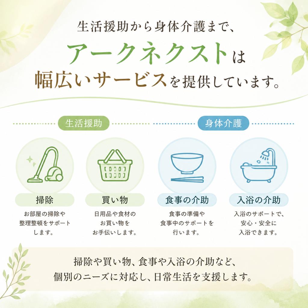 多様なサービス内容