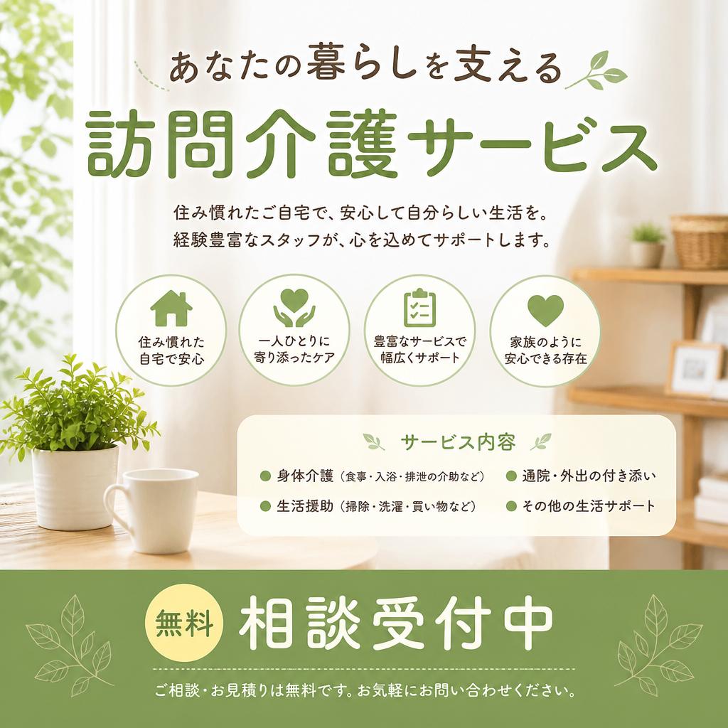 あなたの暮らしを支える訪問介護サービス｜無料相談受付中