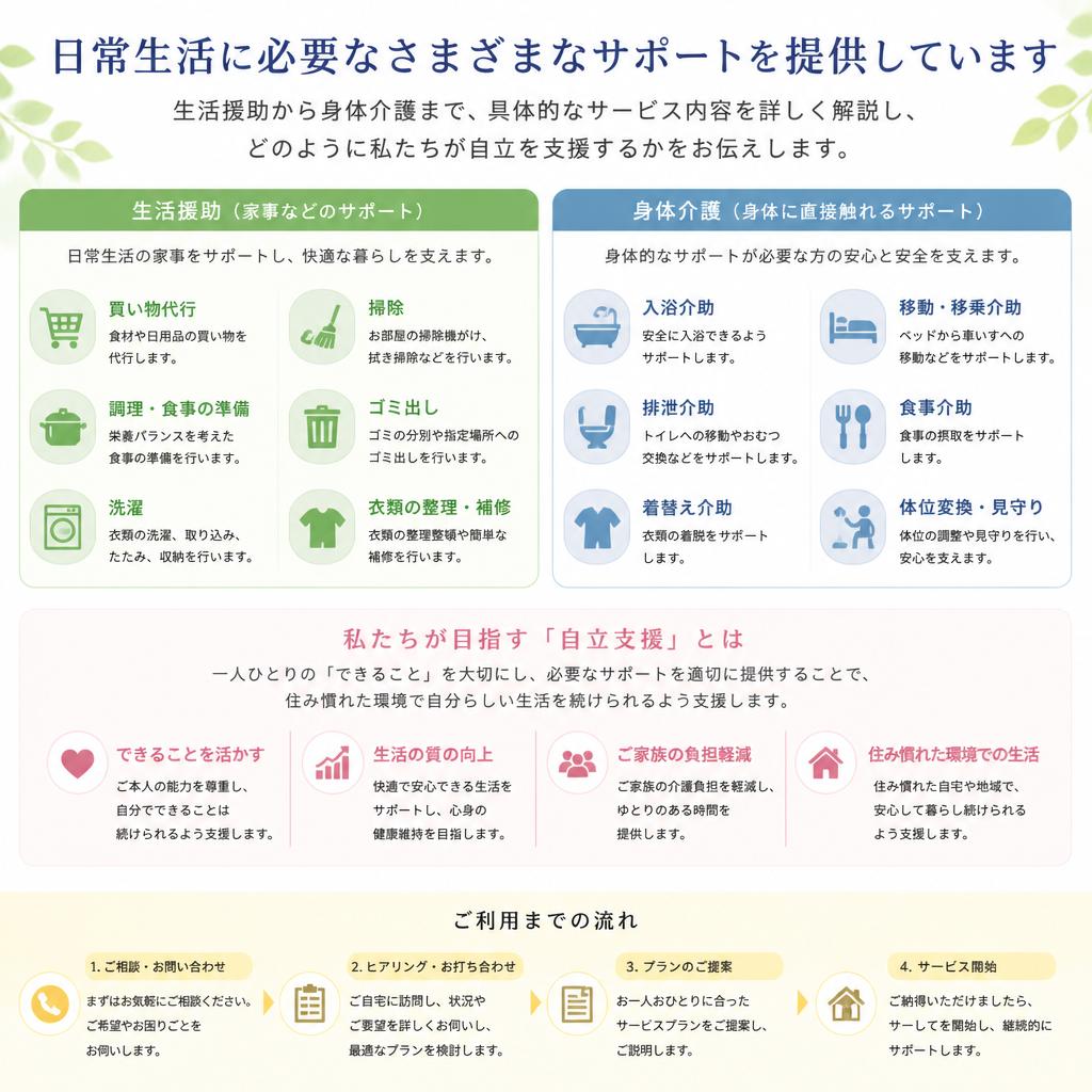 提供するサービスの内容