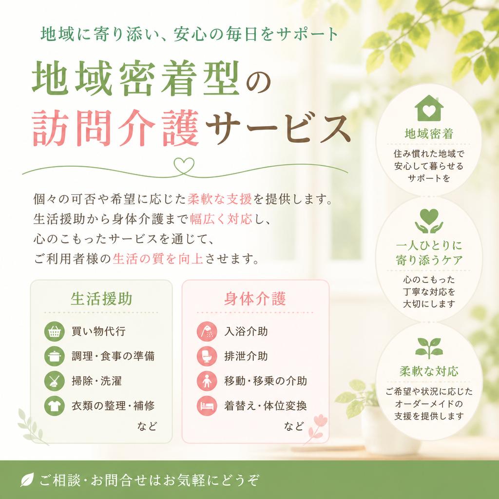 訪問介護の特長