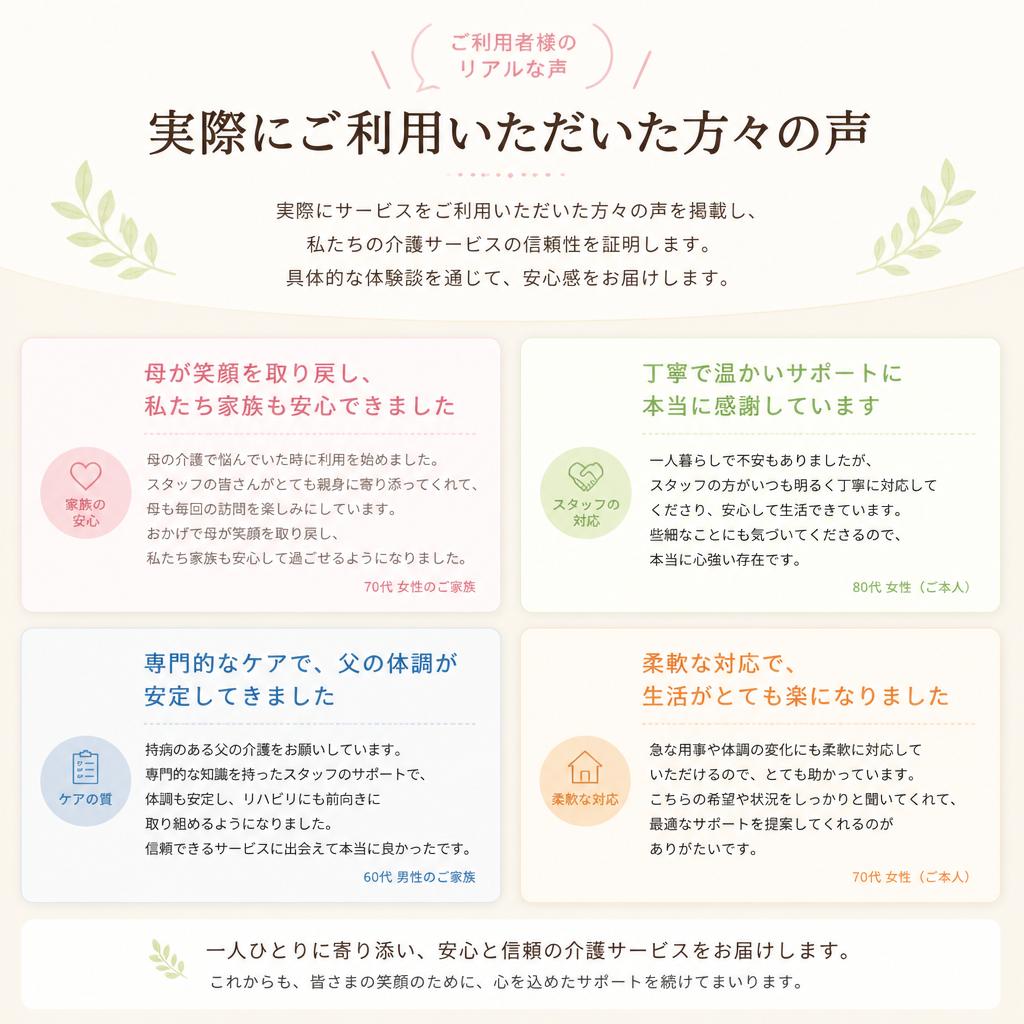 口コミ・利用者の声