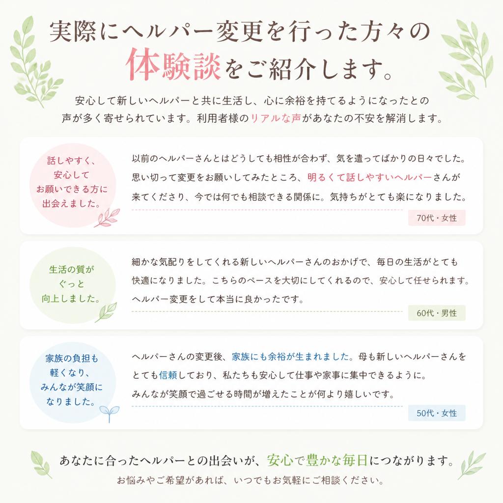 利用者の声