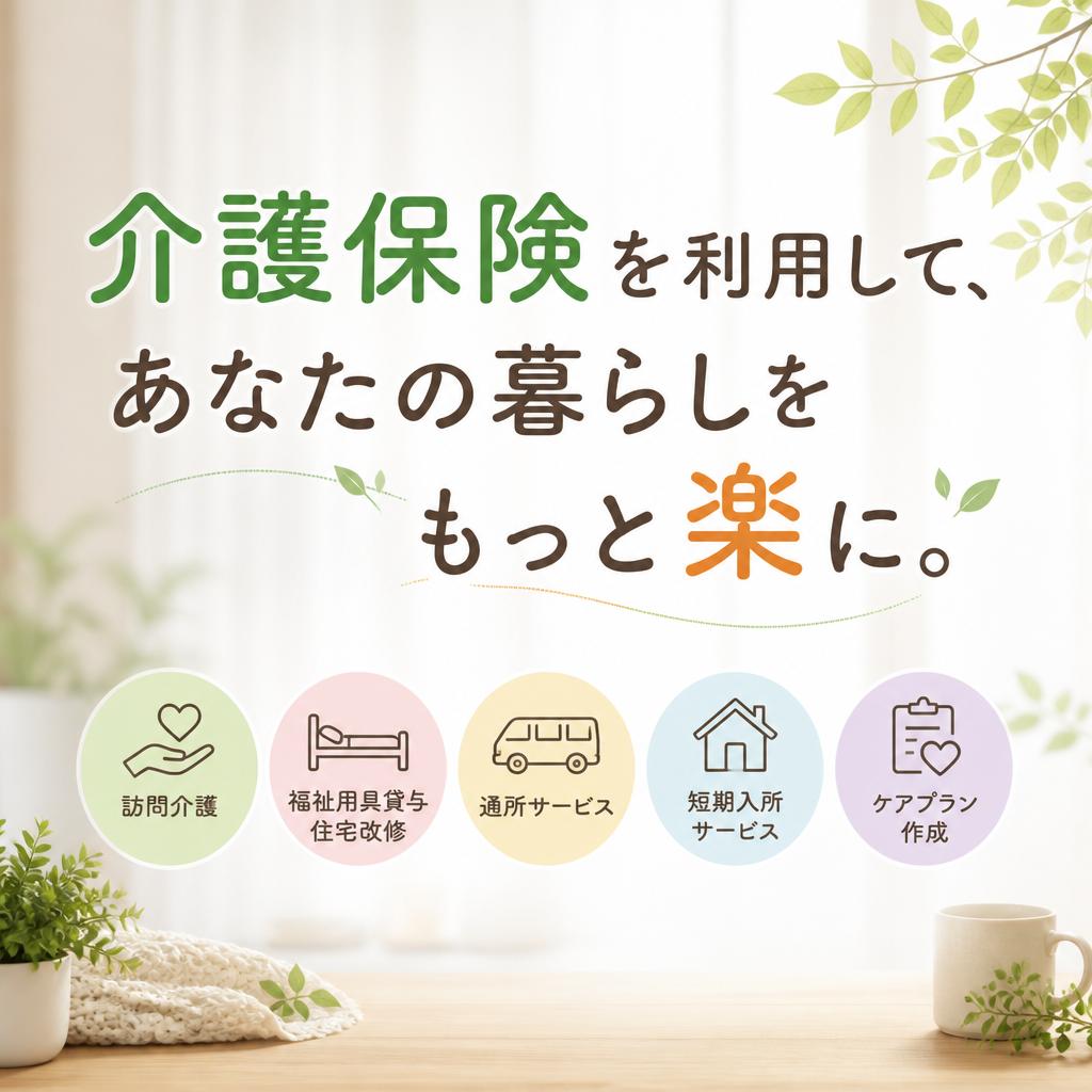 介護保険を利用して、あなたの暮らしをもっと楽に。