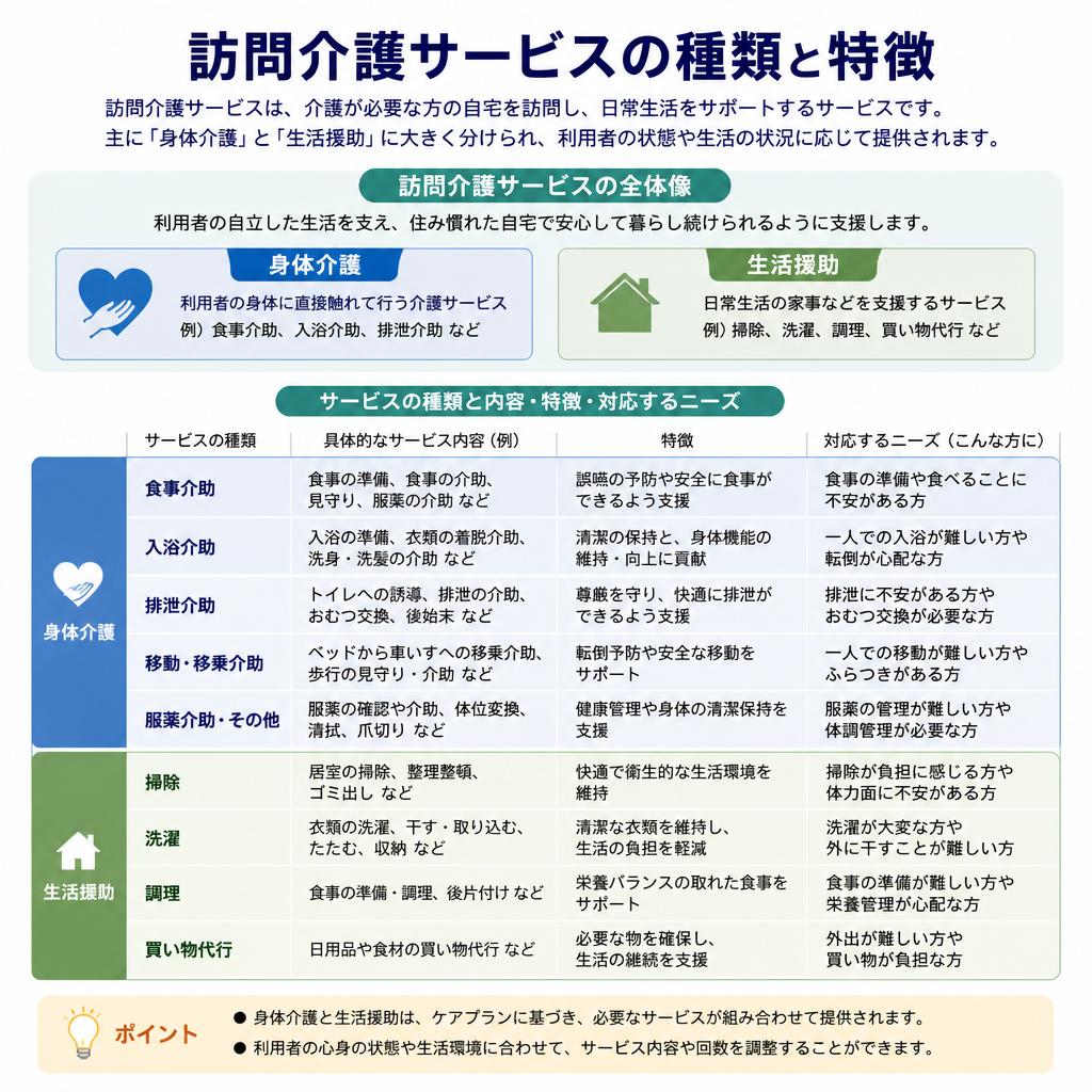 訪問介護サービスの種類
