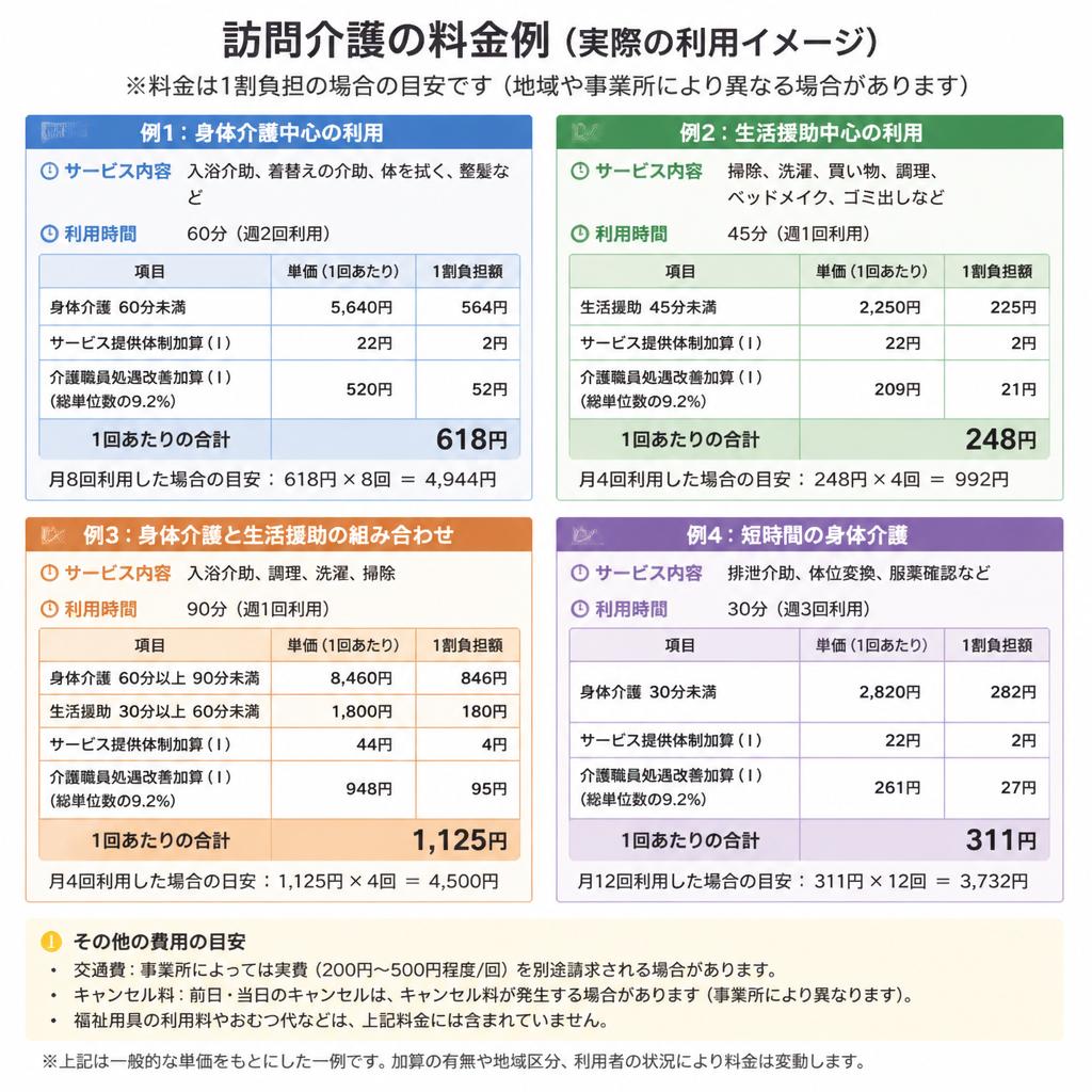 具体的な料金の例を挙げてみよう