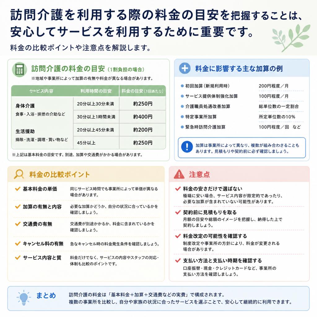 料金の目安を知って安心に