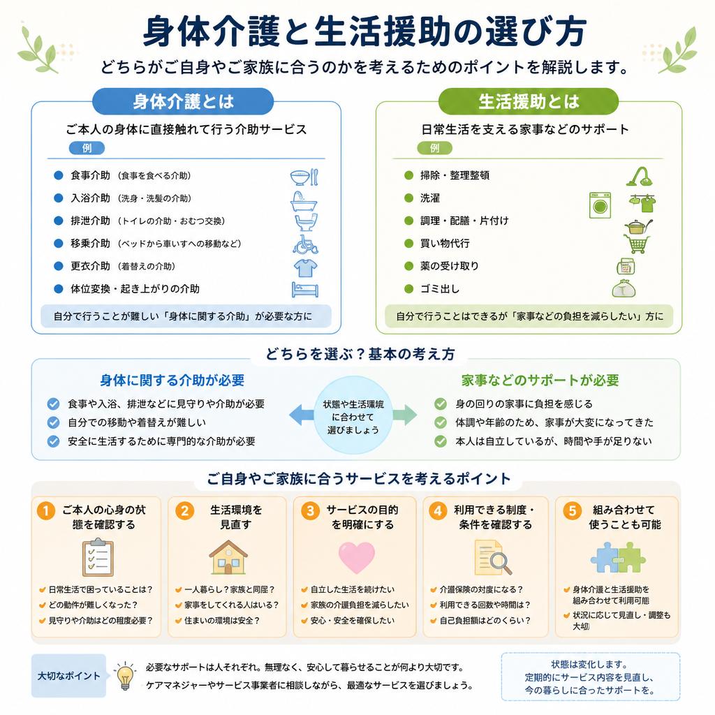 どちらのサービスが必要か？
