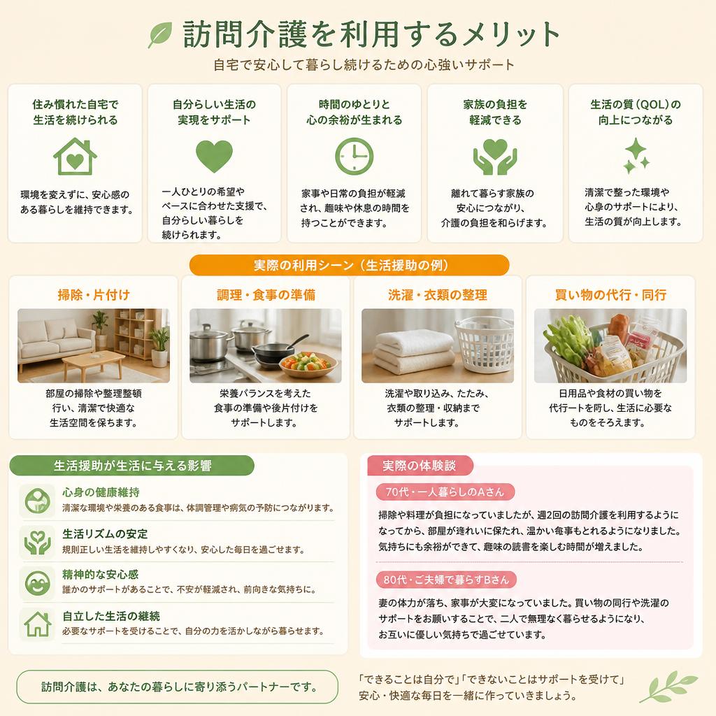 訪問介護のメリットと利用ケース