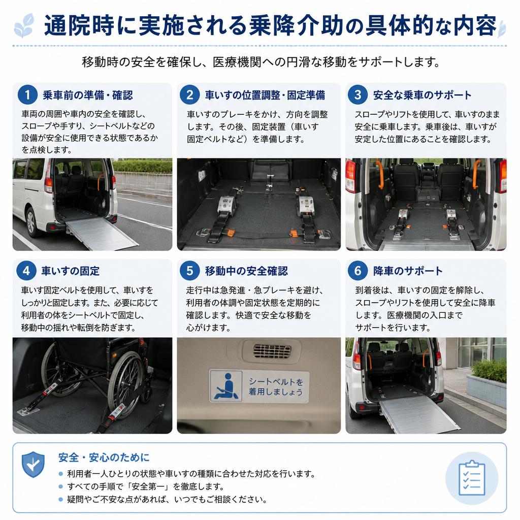 通院等乗降介助の具体的なサポート内容