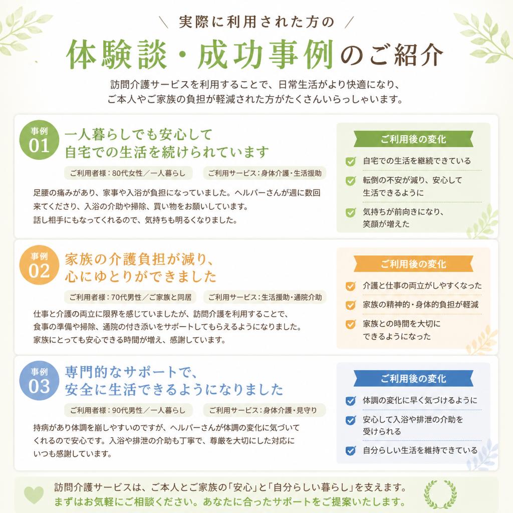 利用者の声・実績紹介