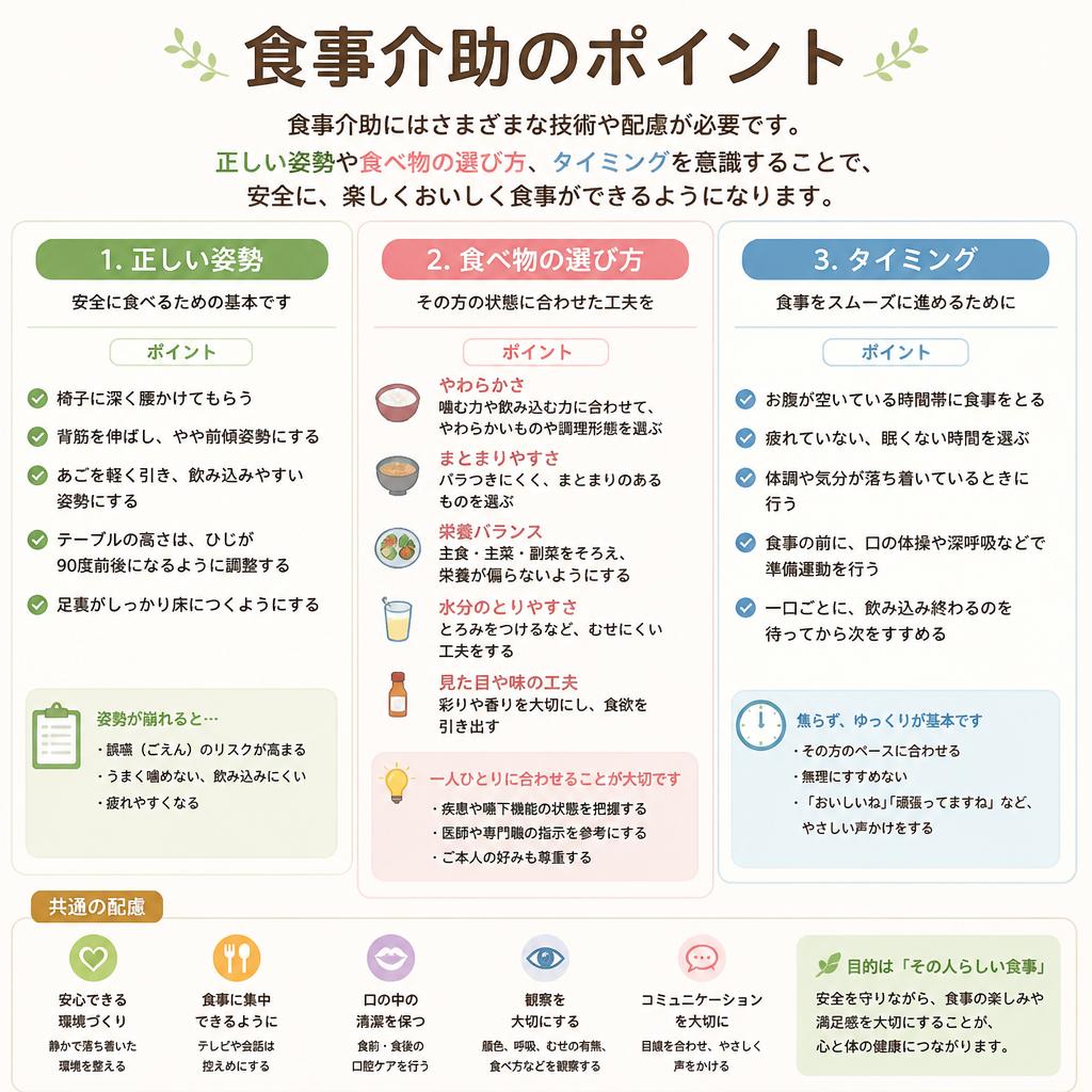 2. 食事介助の基本的なポイント