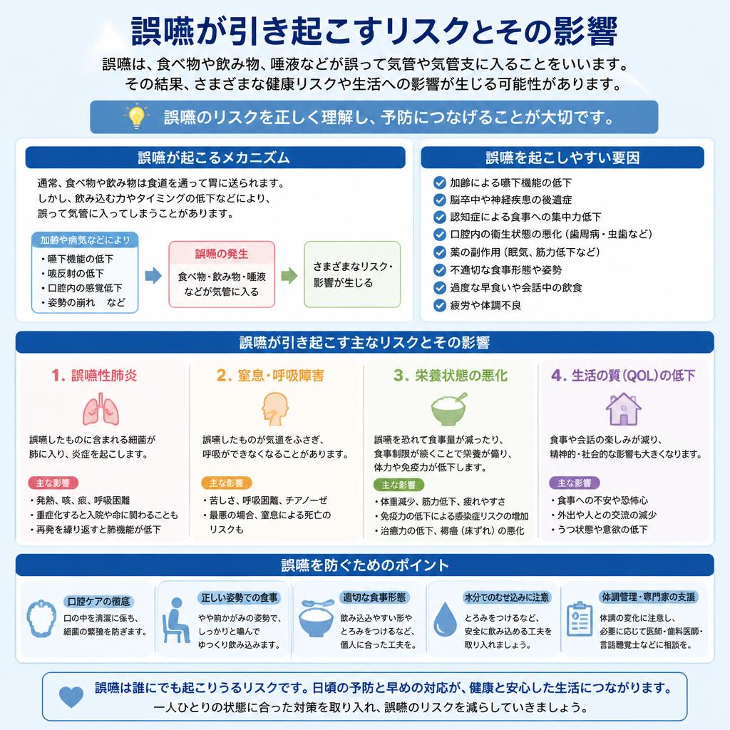 3. 誤嚥と誤嚥性肺炎とは？