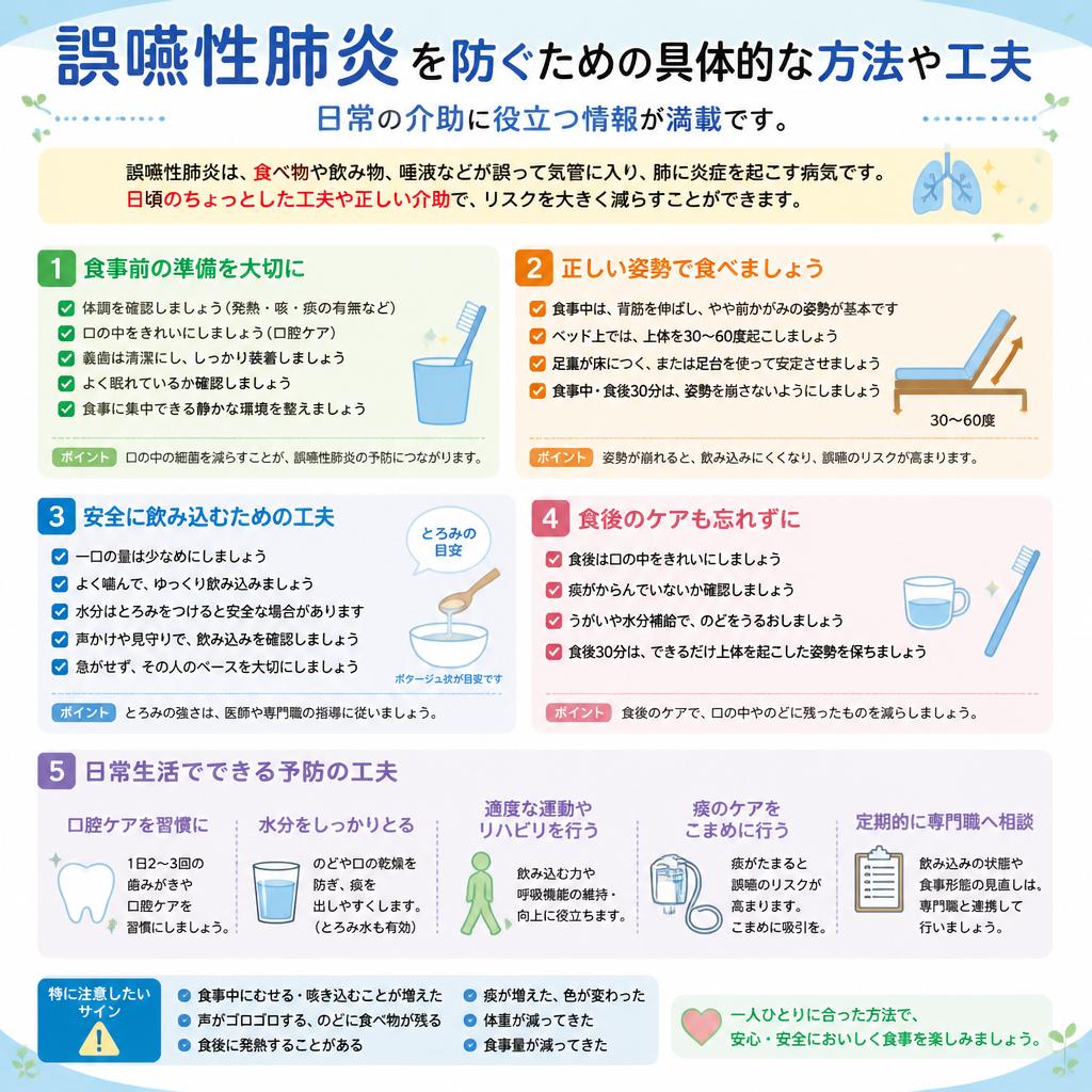 4. 誤嚥性肺炎を予防するための具体策