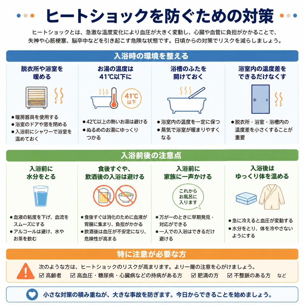ヒートショック対策の具体例