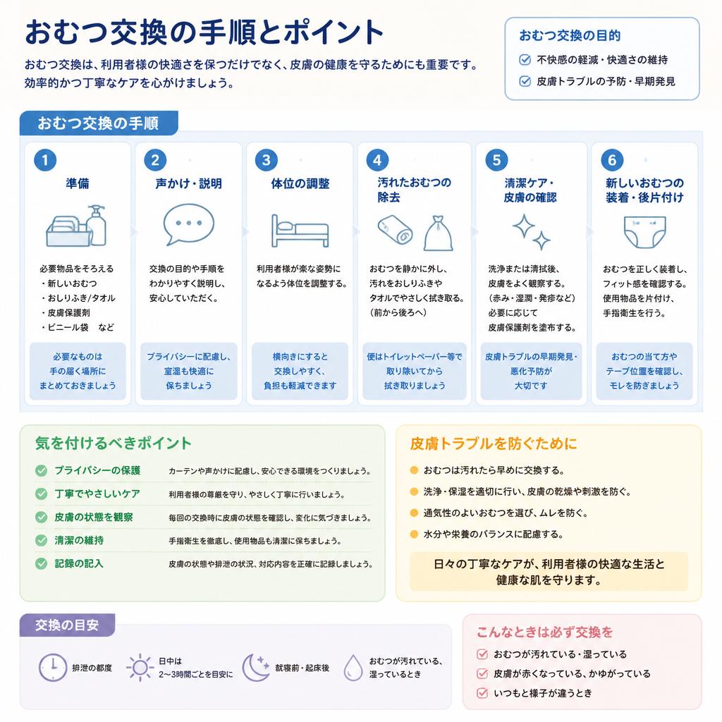 おむつ交換のポイント