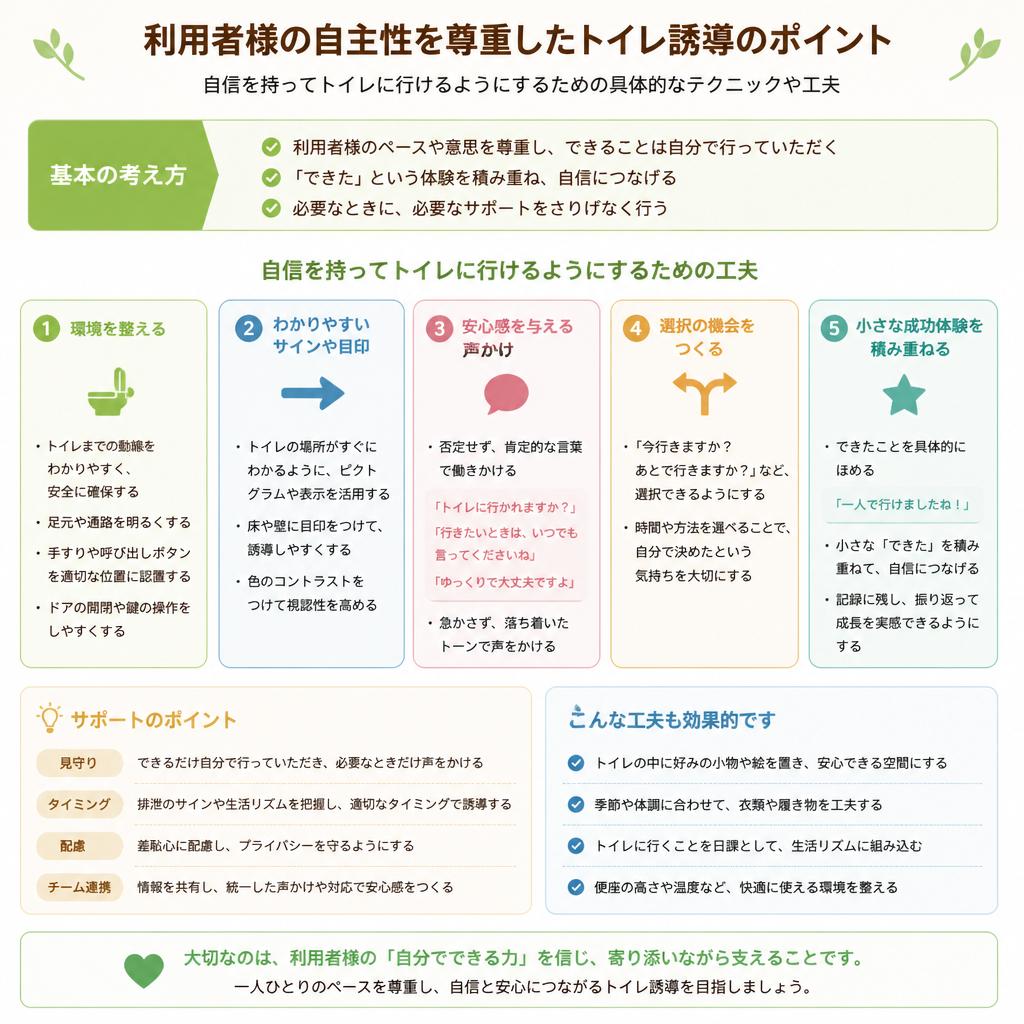 トイレ誘導のテクニック
