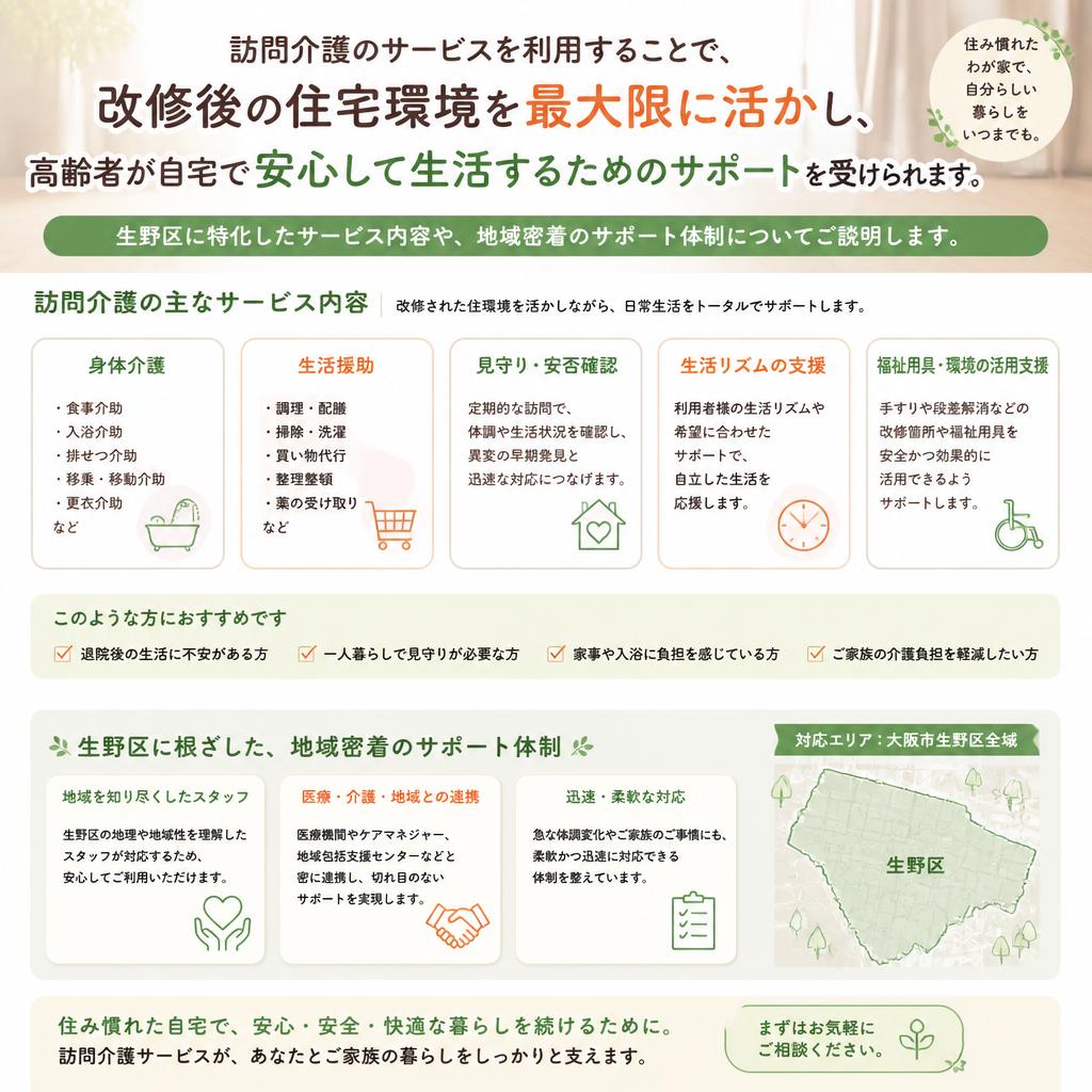 生野区における訪問介護のメリット