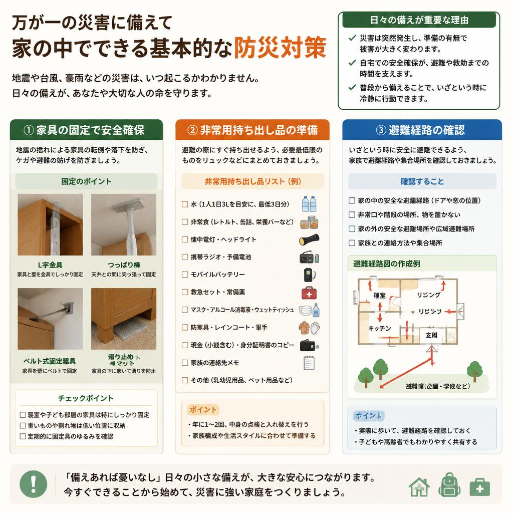 2. 災害時の基本的な防災対策