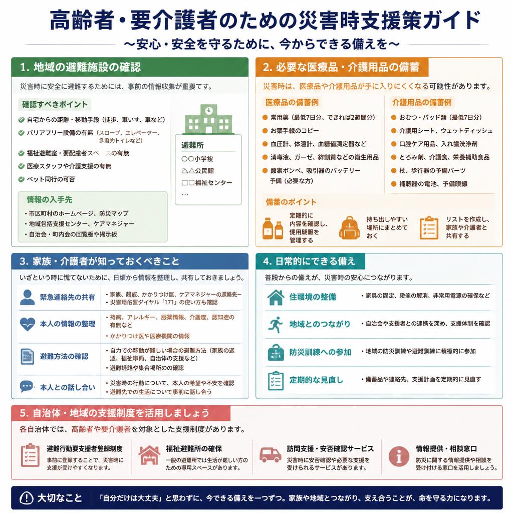 3. 高齢者・要介護者向けの具体的な支援策