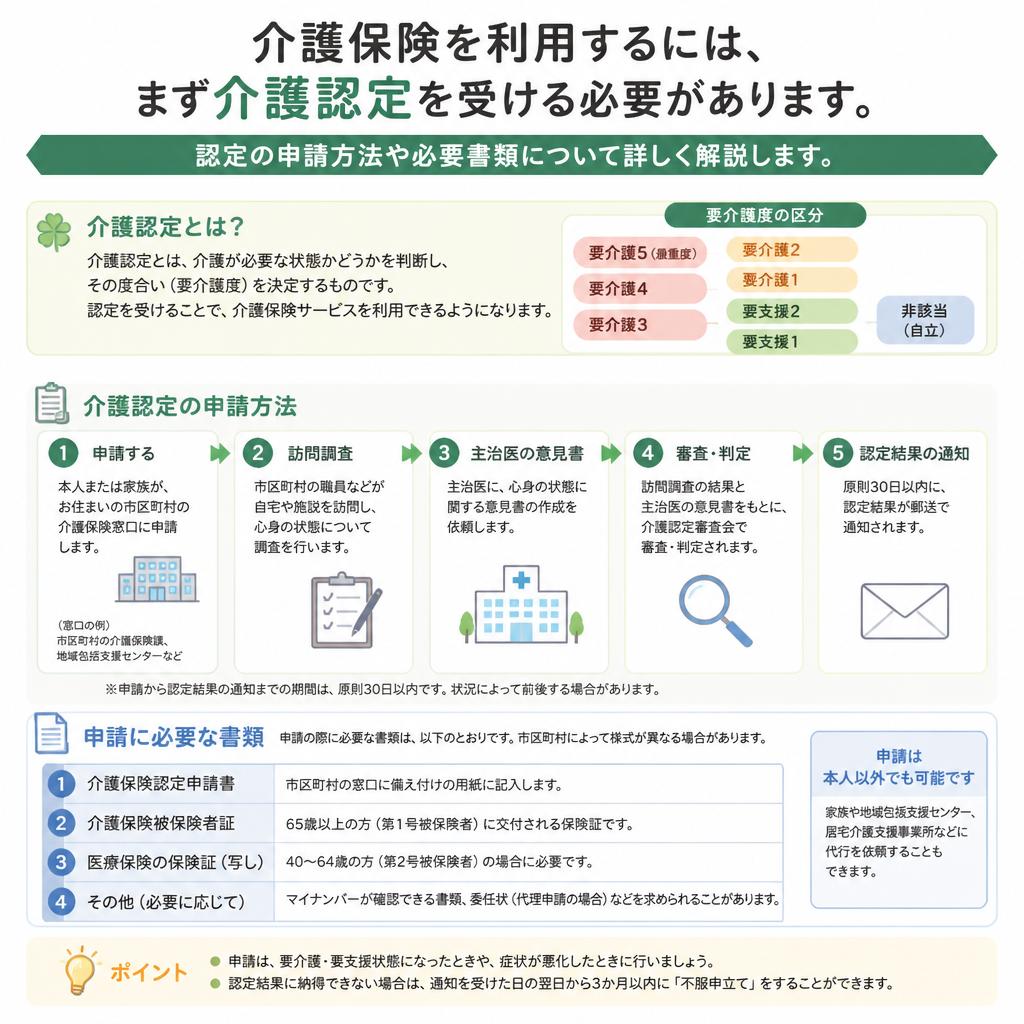2. 介護認定を受ける方法