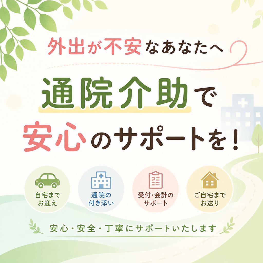 【外出が不安な方へ】訪問介護の通院介助で安心サポート！利用のコツ