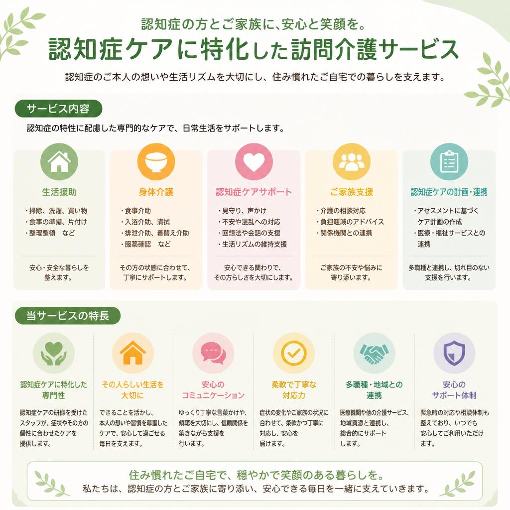 訪問介護アークネクストの支援内容