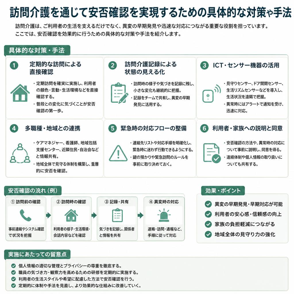 安否確認のための具体的な対策