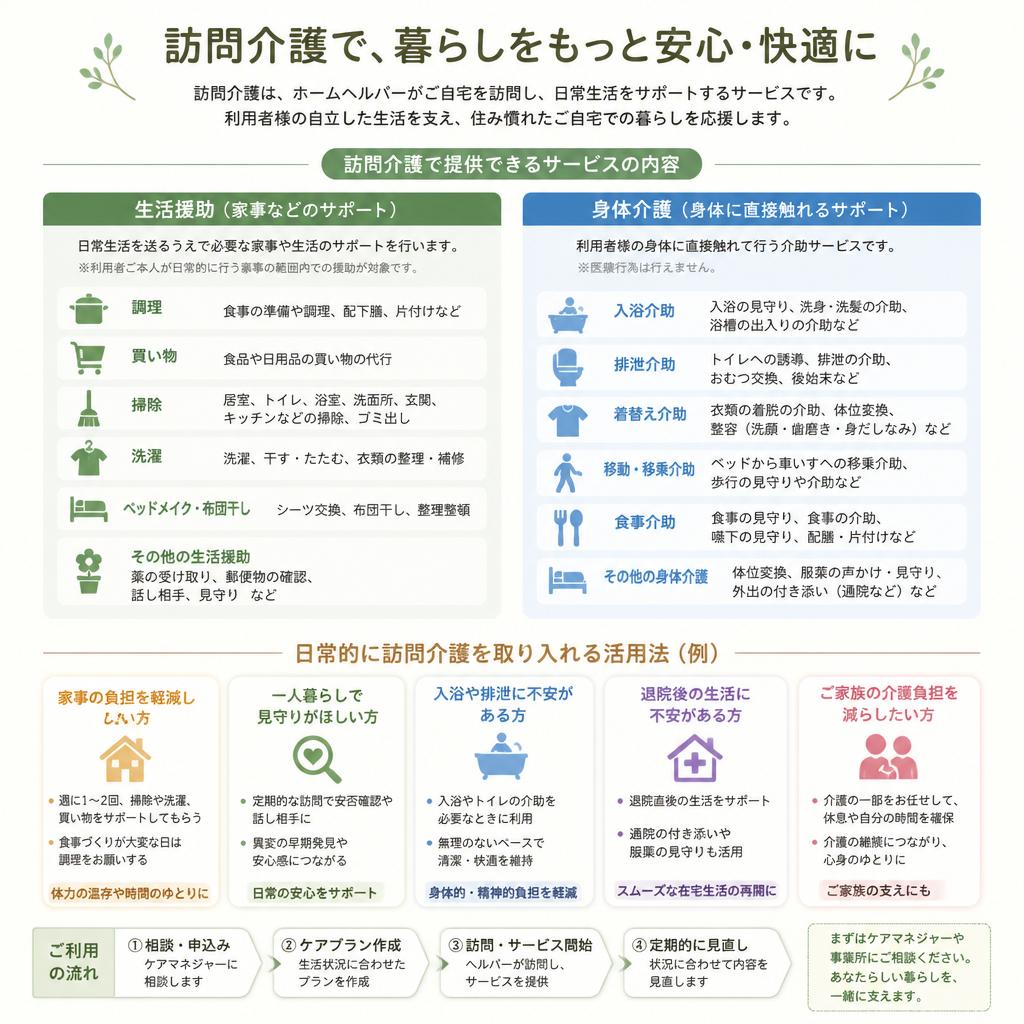 3. 訪問介護のサービス内容と活用法