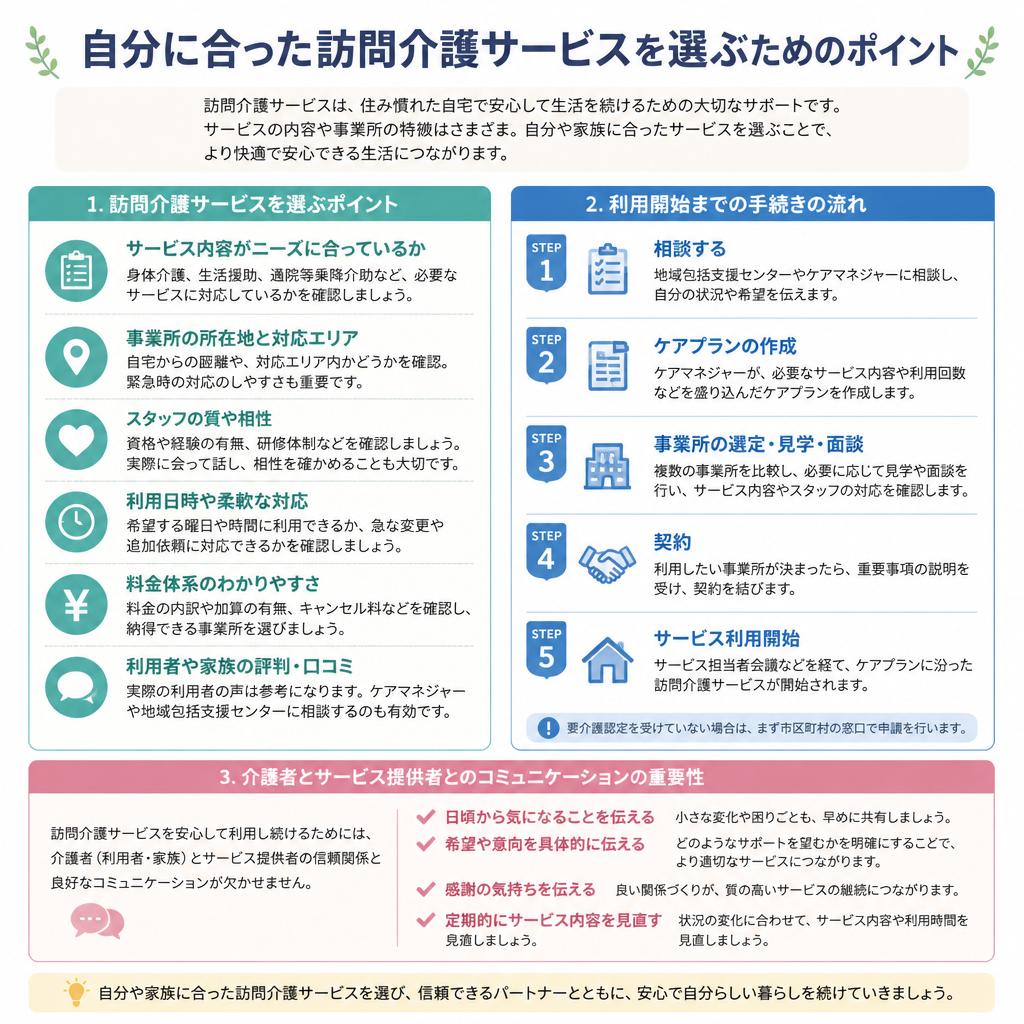 4. 賢い訪問介護の選び方と利用の仕方