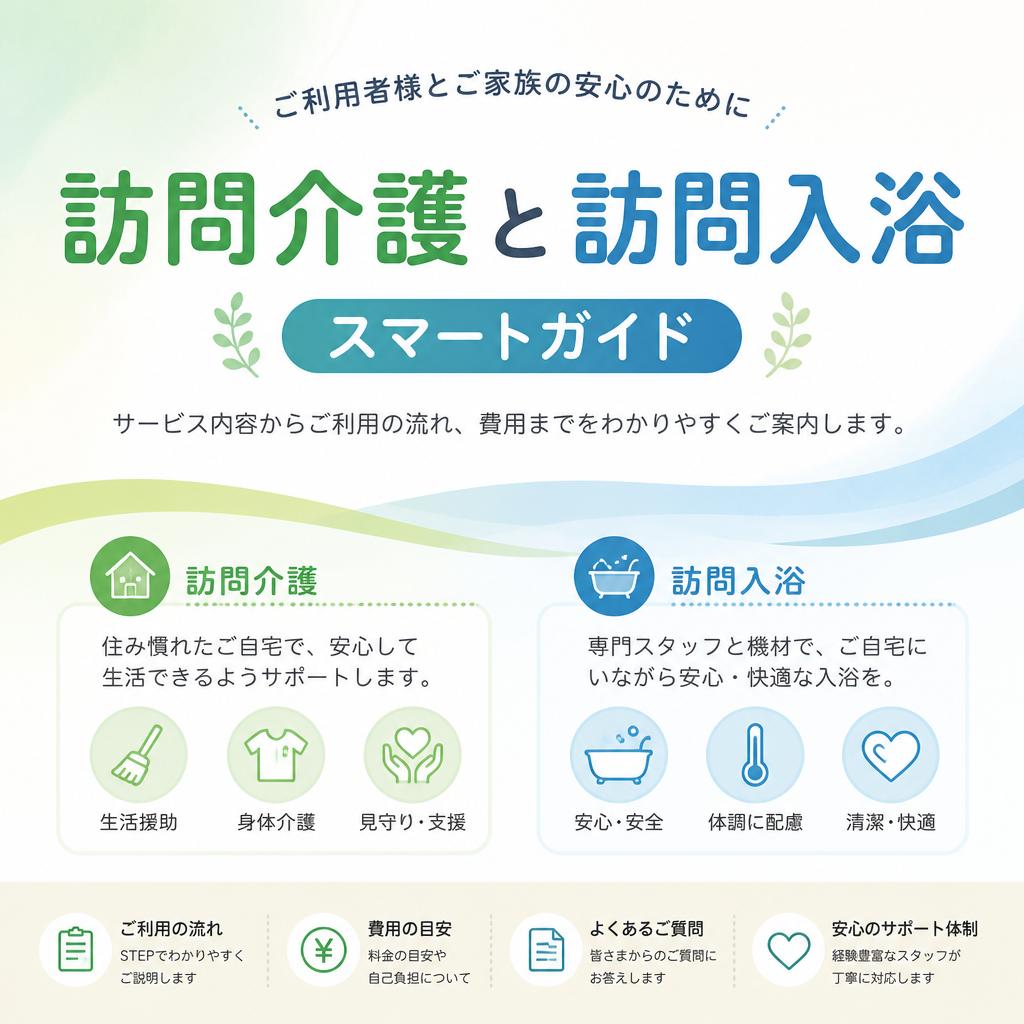 訪問介護と訪問入浴のスマートガイド